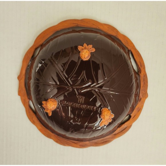 Vintage Claire Burke Pottery Bowl Brown Footed Terra Cotta Clay Partially Glazed - Picture 3 of 6